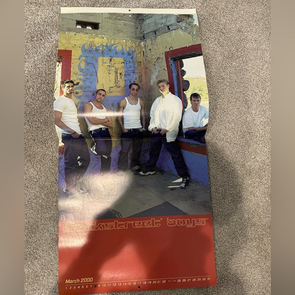 VINTAGE Backstreet Boys Millennium 2000 Calendar - Picture 4 of 13